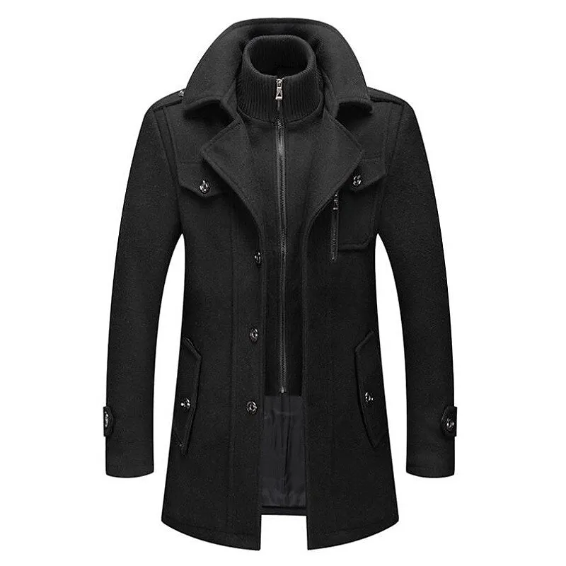 Winter Wool-Blend Coat – Elegant and Timeless Design for Cold Days
