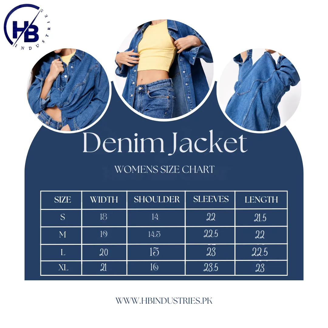 Women Spread Collar Regular Fit Denim Jacket
