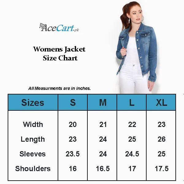 Women White Solid Denim Jacket
