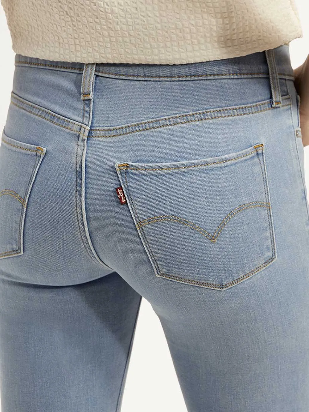Women's 315 Light Blue Bootcut Fit Mid Rise Jeans
