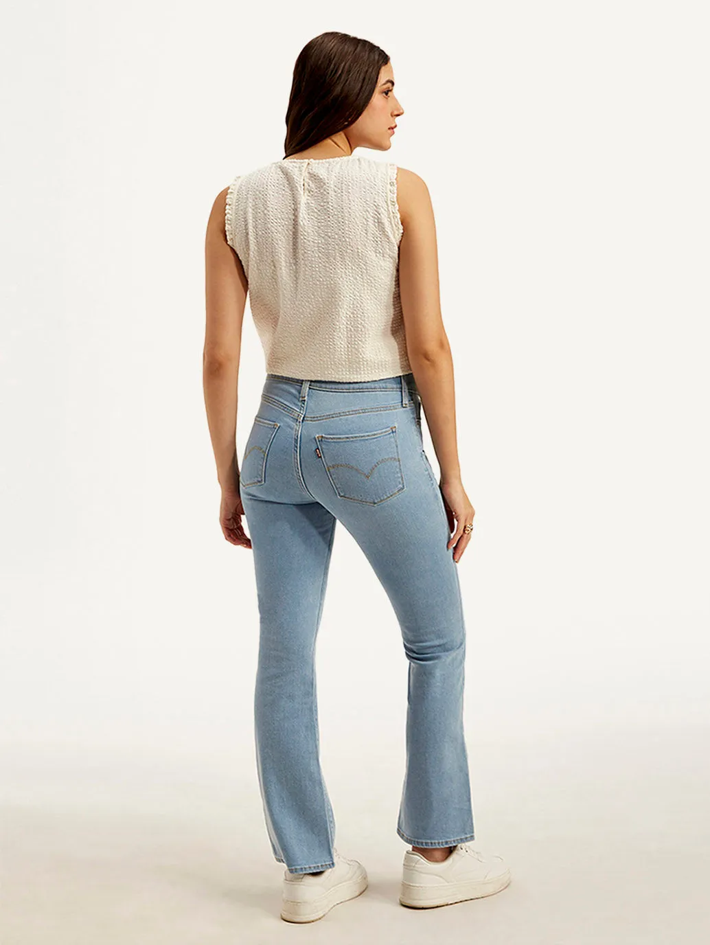 Women's 315 Light Blue Bootcut Fit Mid Rise Jeans