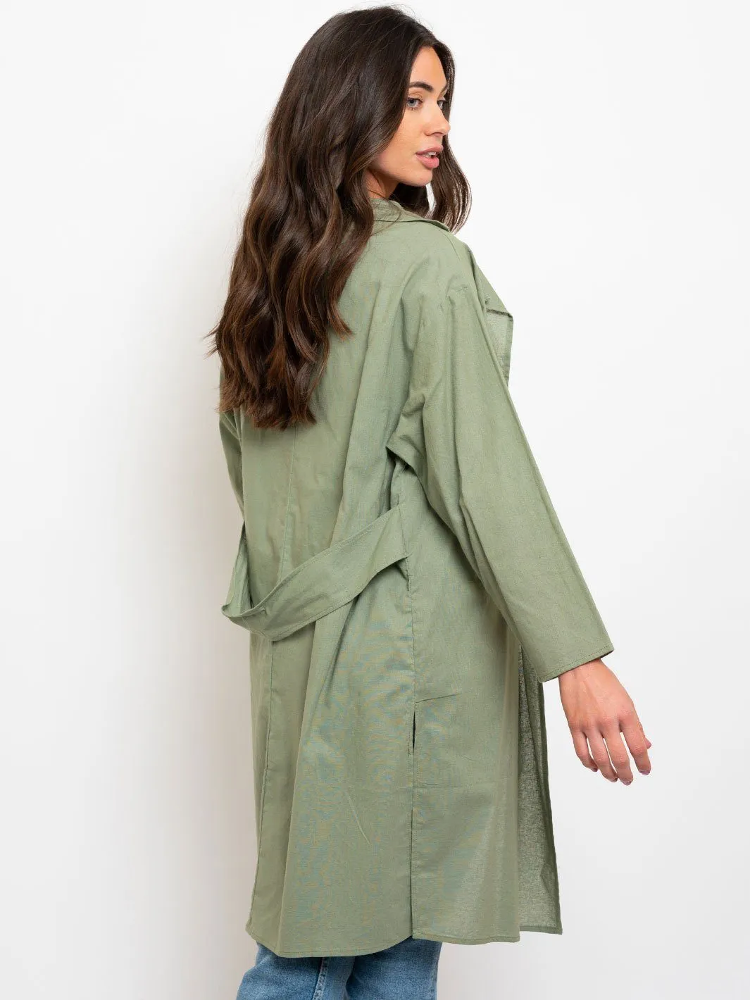 WOMEN'S LONG BASIC CARDIGAN