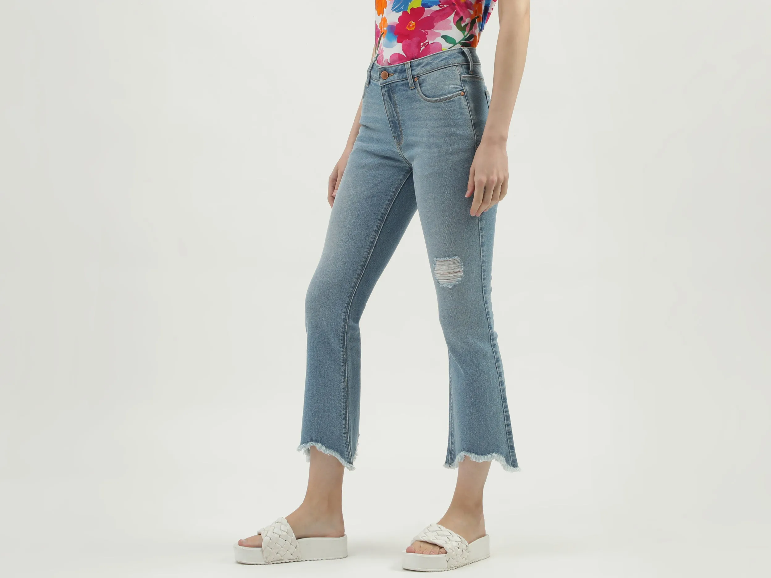 Women's Solid Bootcut Jeans