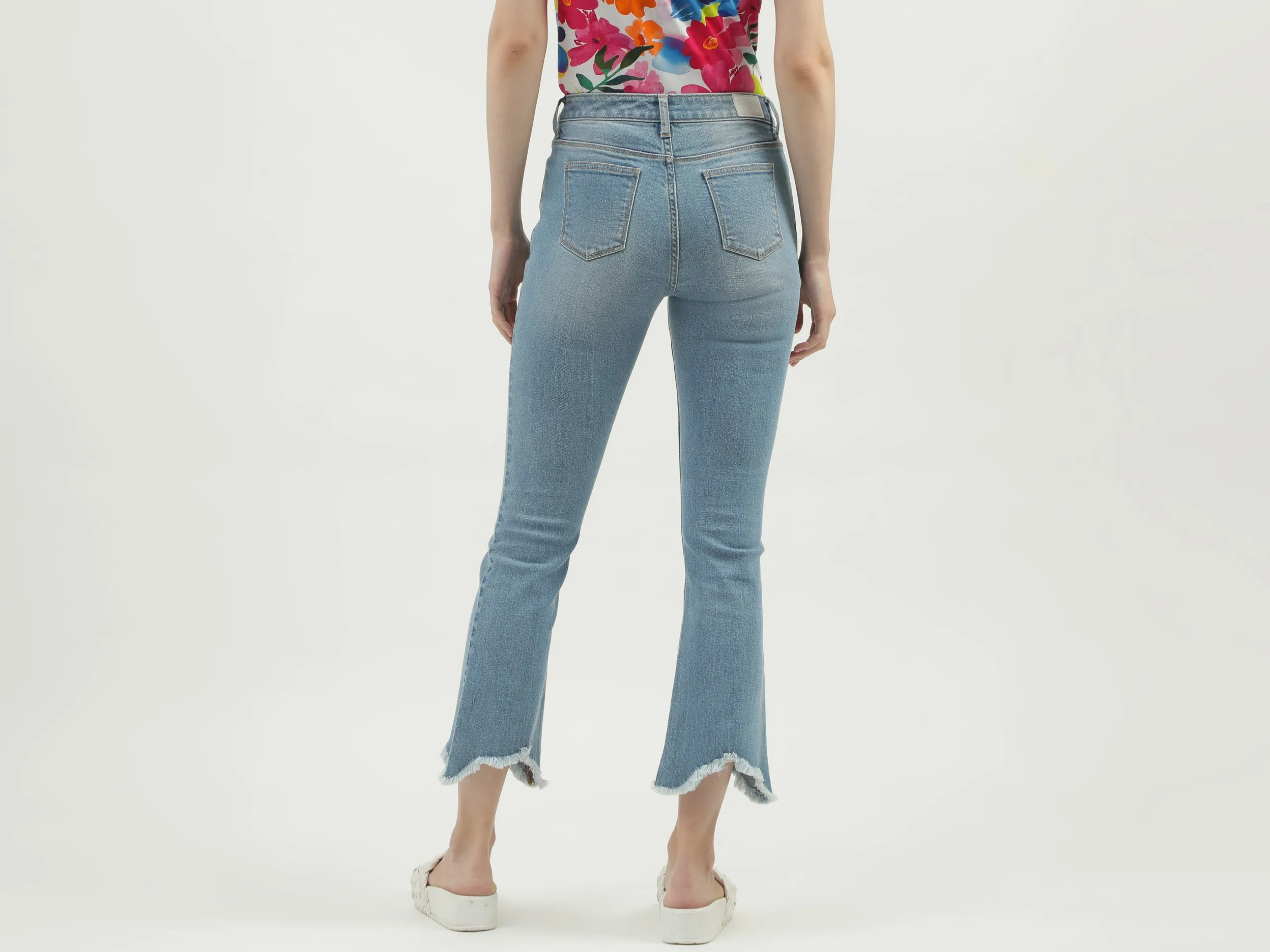 Women's Solid Bootcut Jeans