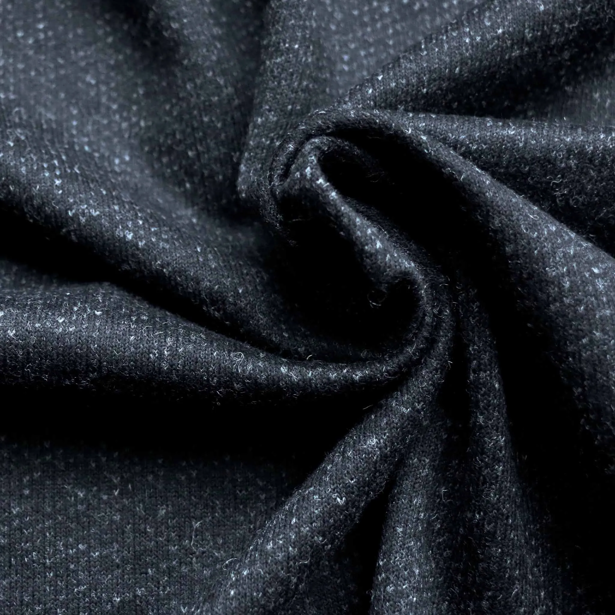 Wool Blend Jersey Fabric - Grey