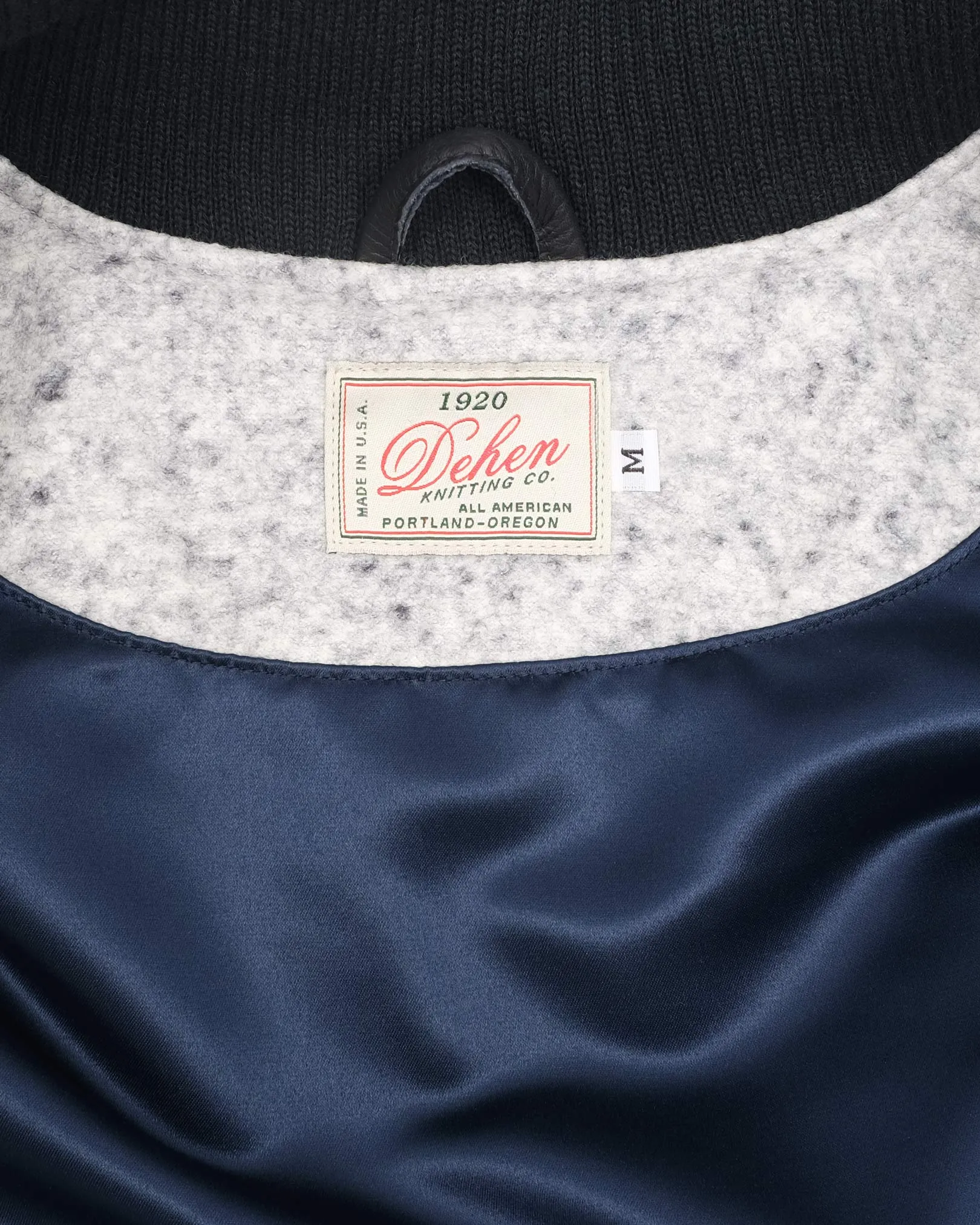 Wool Club Jacket - Natural / Navy Heather