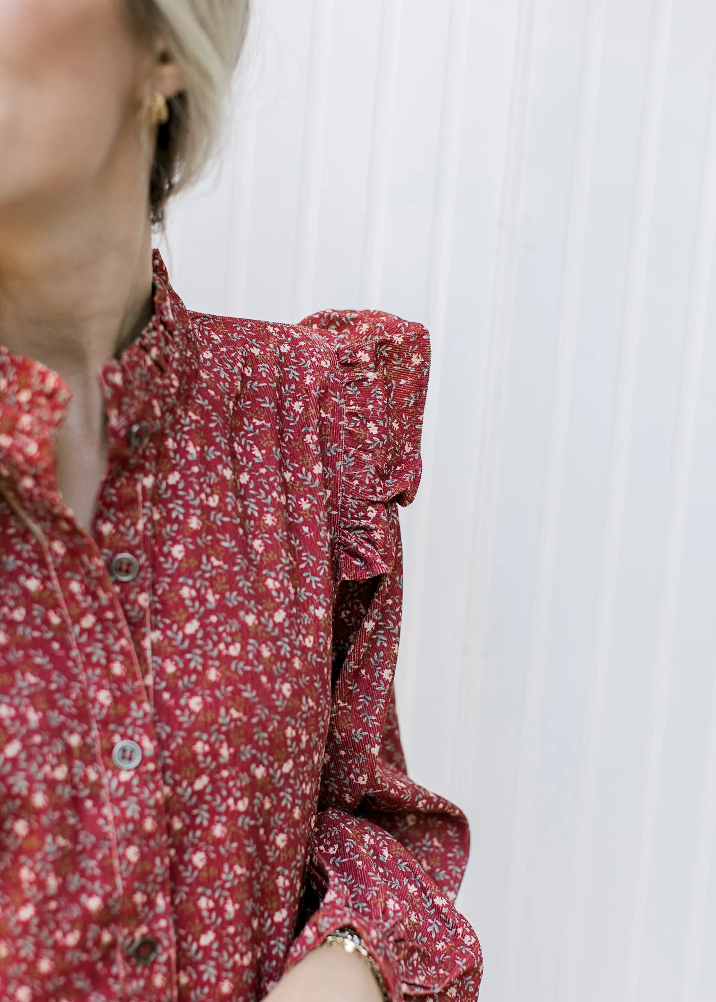 XZ Cranberry Floral Dress