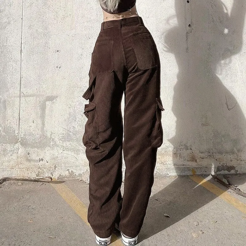 Y2K corduroy cargo pants