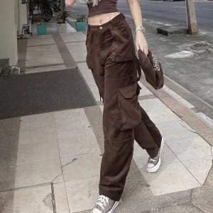 Y2K corduroy cargo pants