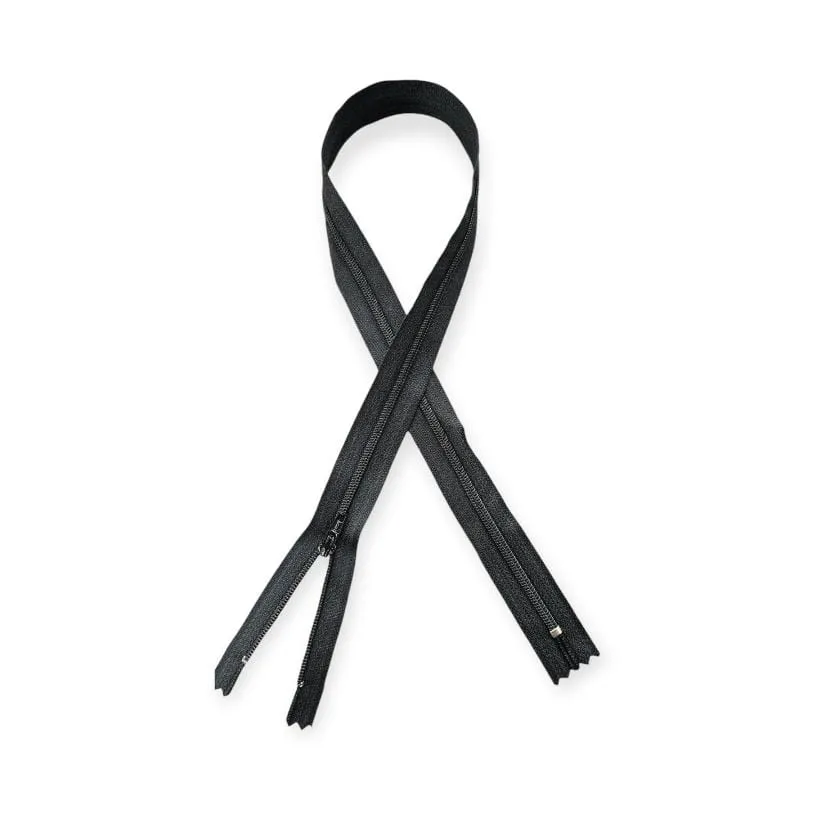 YKK Nylon Zip Black