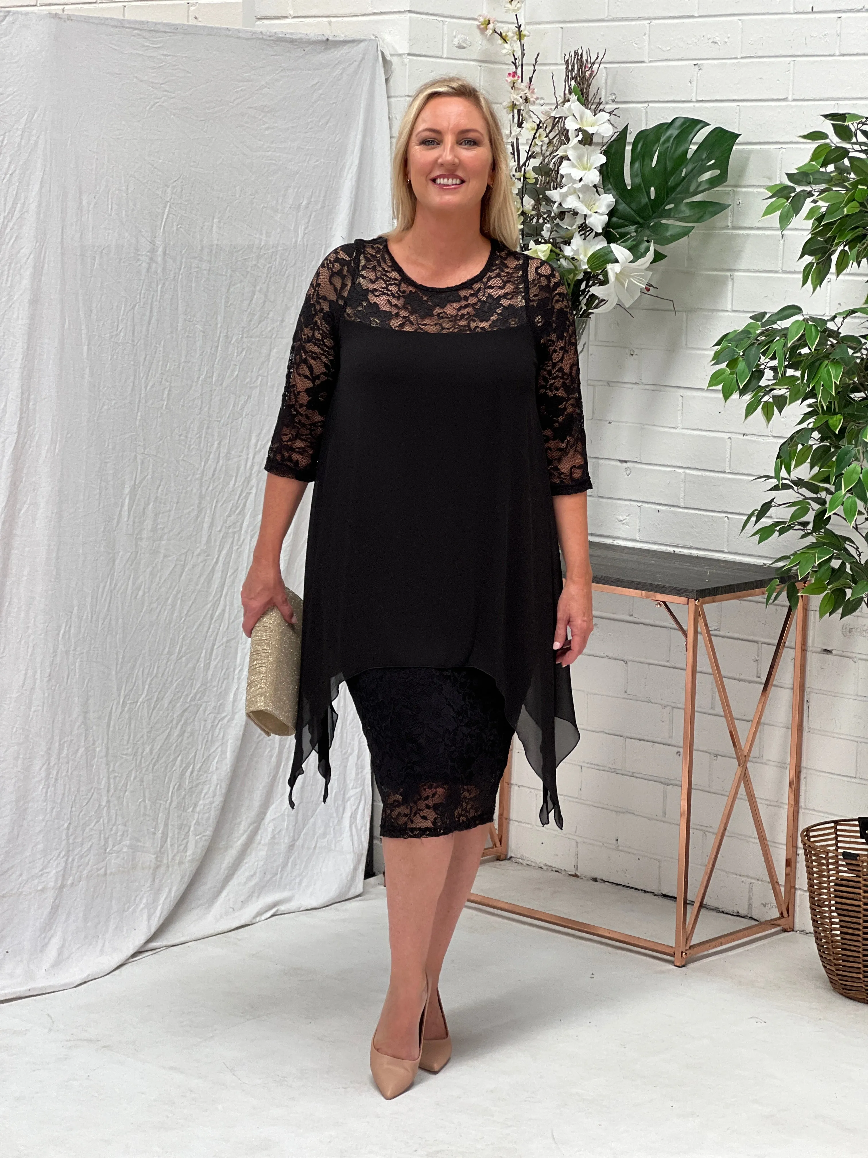Zelda Black Lace Dress
