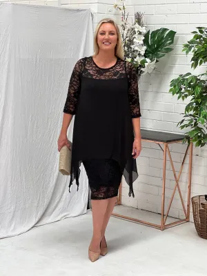 Zelda Black Lace Dress